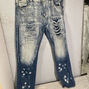 Men's Distressed Denim Jeans